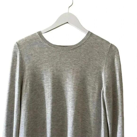 Nordstrom Chelsea 28 pleated hem sweater w/ split back Office Career SZ M #1400 - Picture 2 of 14